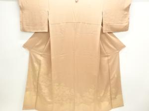 未使用品　寿光織　時代人物風景模様織り出し一つ紋色留袖